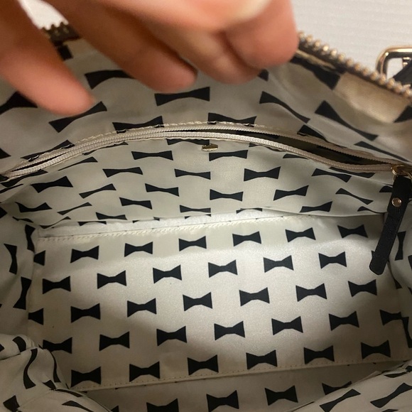 kate spade Gray and Black Sophisticated Leather Bedford Satchel - Picture 7 of 10